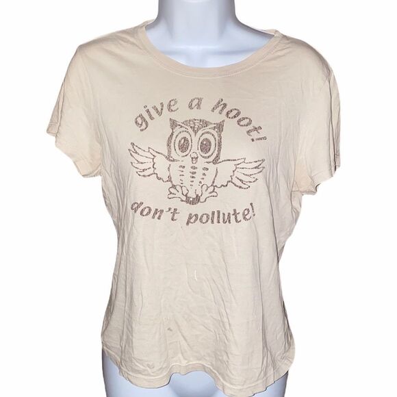 Give a Hoot Don't Pollute T-Shirt - Picture 1 of 7